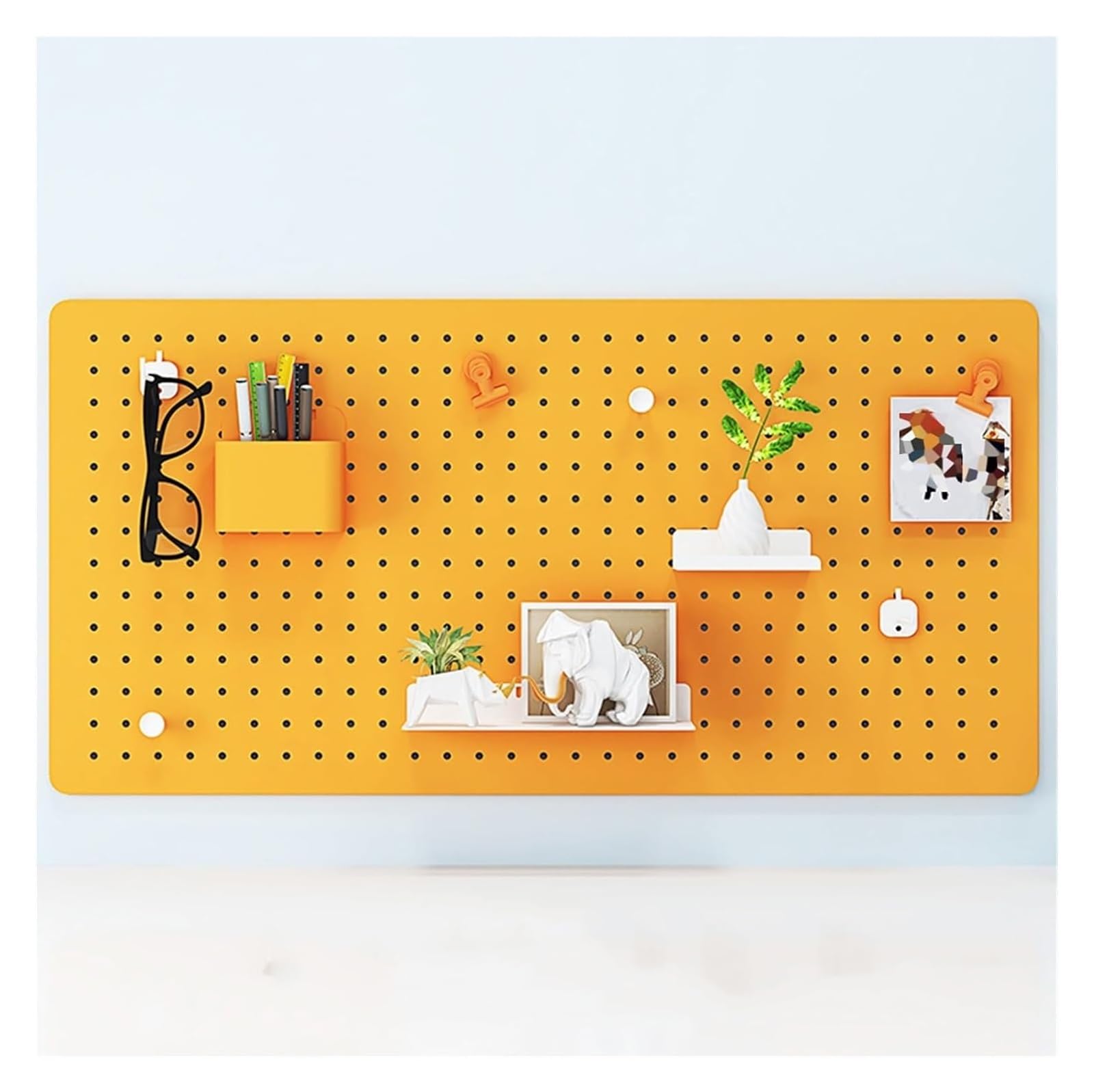 Muro Panel Perforado Para Herramientas Kit Organizador De Tablero Perforado De Pared, Tablero De Almacenamiento De Herramientas De Garaje Montado En La Pared Con Accesorios For Entrada, Sala De Estar,
