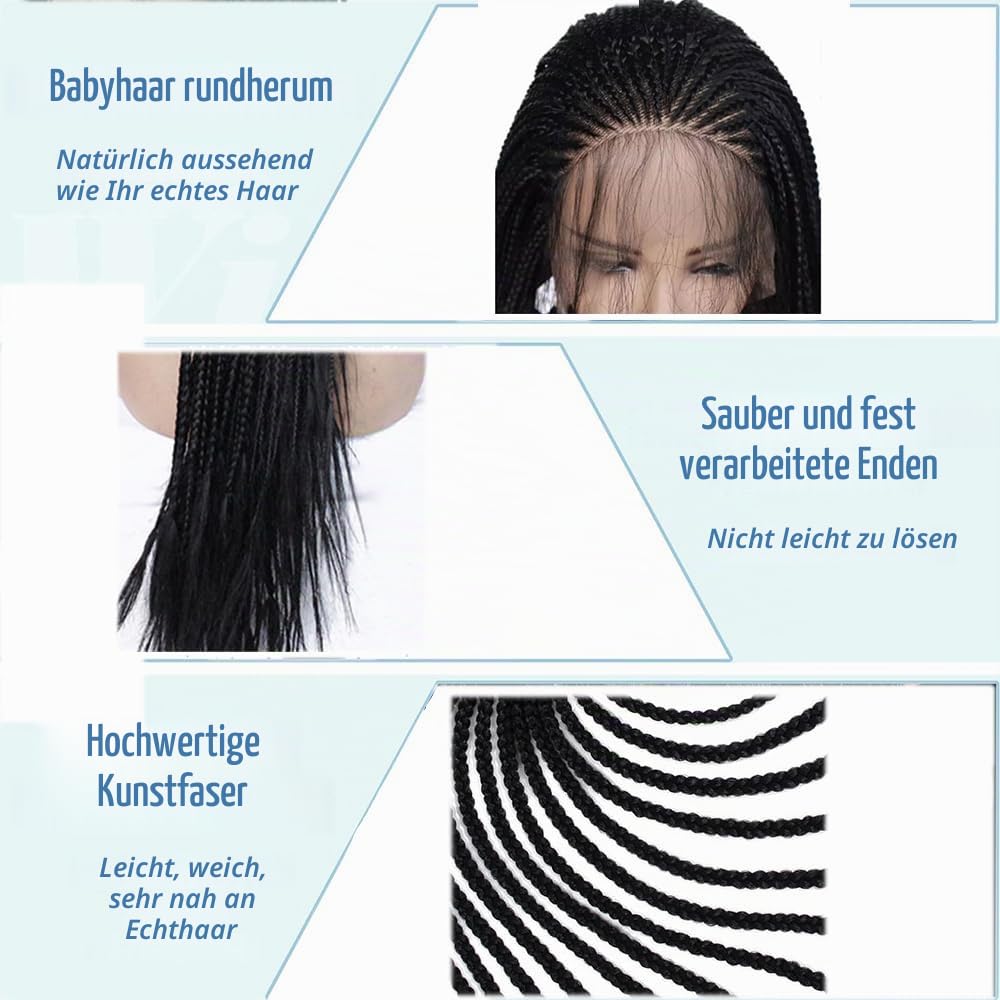 box braids perücke,braided wigs for black women,Geflochtene Perücken