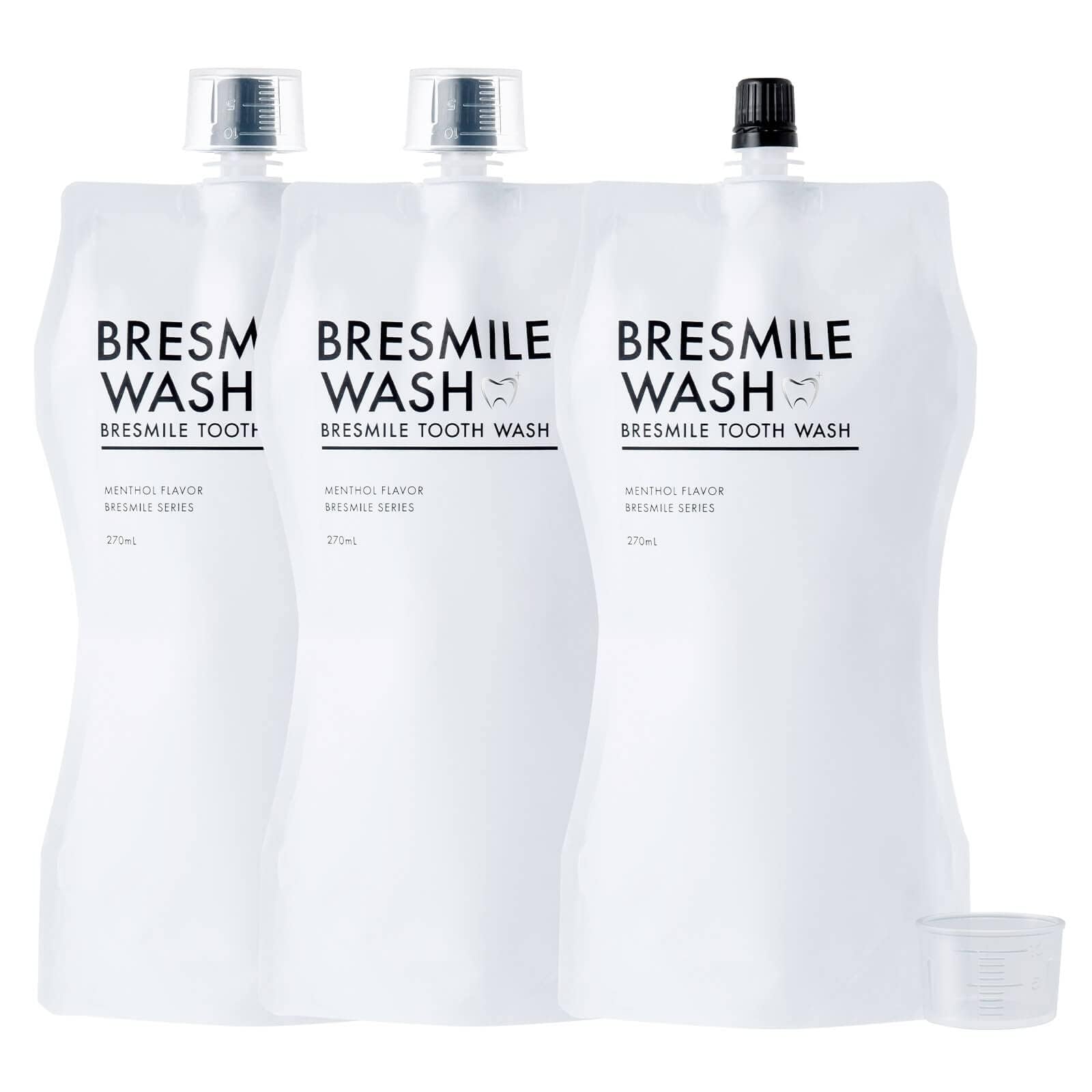 Amazon.co.jp: 【汚れが見える マウスウォッシュ 】 ブレスマイル 計量