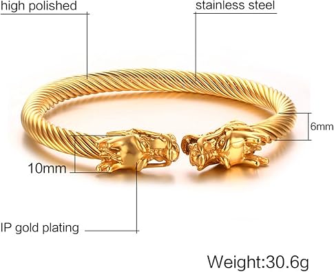 Bracelets for Men Silver, Cuff Bracelets Via Faucet Open Bracelet Stainless Steel Bracelet for Men