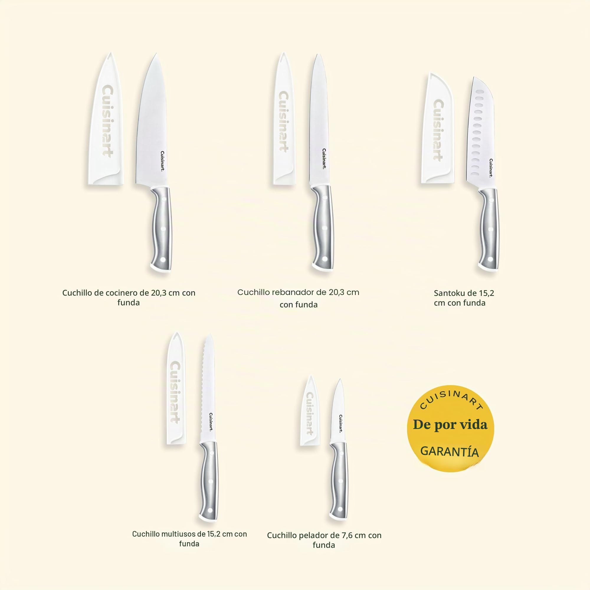 Cuisinart, Colección Classic ColorCore, C77CR-10PW