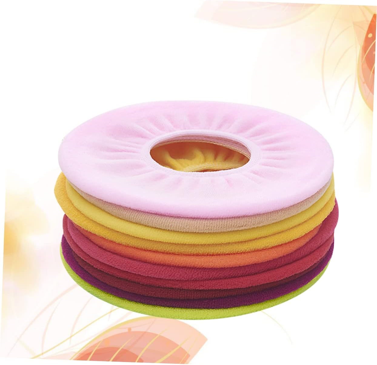 Gadpiparty 10pcs O-shaped Toilet Seat Covers Bathroom Decor Soft Warm Pads for Toilet Seat Fit Accessories