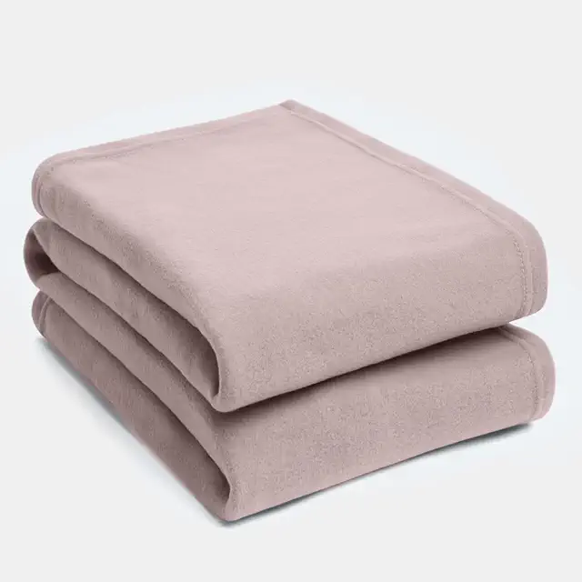 Dreamscene Fleece Throw Blanket for Sofa & Bed - Super Soft Blush Pink Yoga Blanket