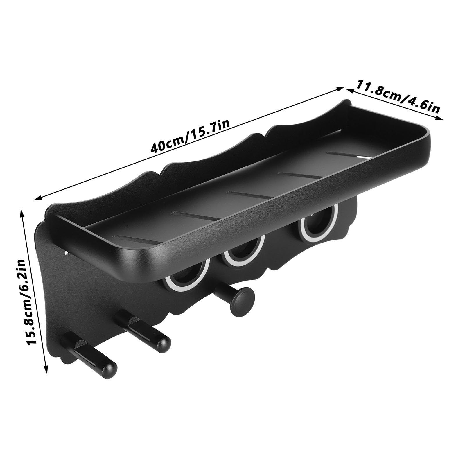 Fdit Magnetischer Haartrocknerhalter, Wandmontierter, Bohrfreier Halter mit Kratzfester Silikonauflage für die Aufbewahrung Im Badezimmer und Kabelorganisation