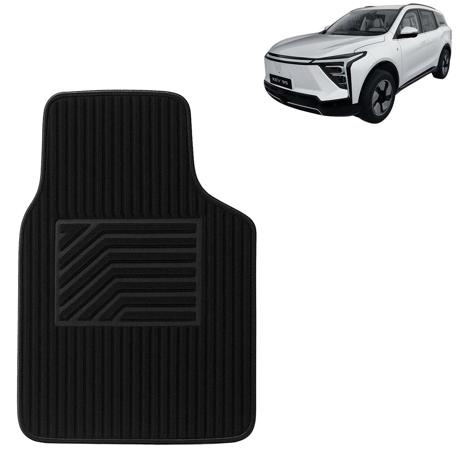 KINGSWAY Accessories Anti Slip Carpet Foot Mats Compatible with Mahindra XEV 9S (Year 2026 Onwards) Shield to Protect Your Car Floor, Set of 5 Pcs, Universal Fit Car Floor Mats, Black