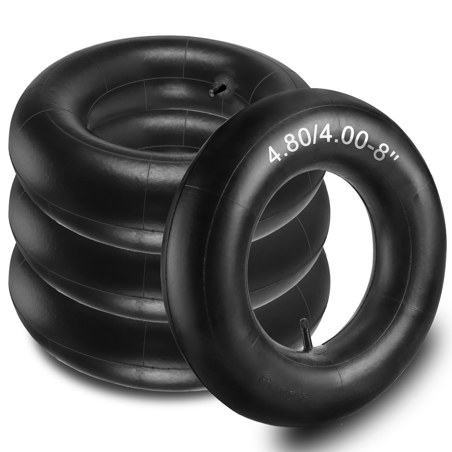 Cenipar 4.80/4.00-8" Tire Inner Tubes for Heavy Duty Cart, Like Hand Trucks, Garden Carts, Mowers and More, Pack of 4