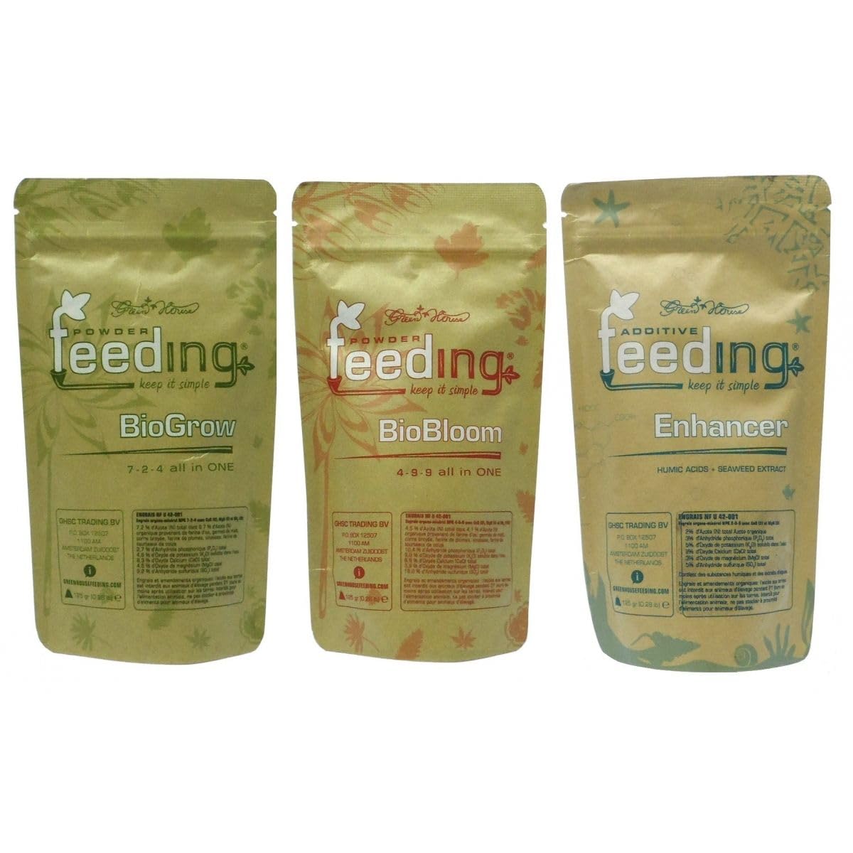 Pack engrais Powder Feeding Natural 125gr - GREEN House