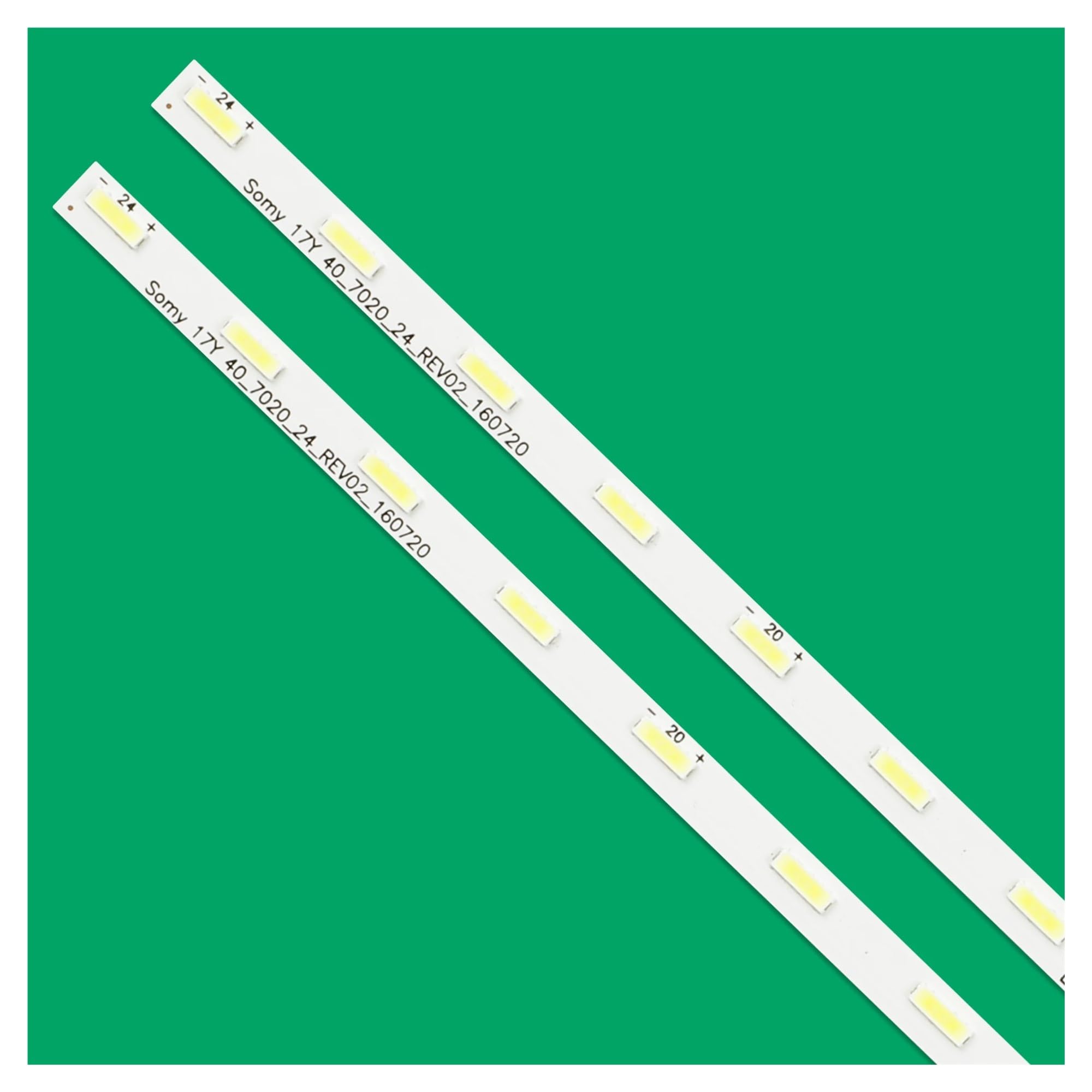 Bande de rétroéclairage LED 24LED, 431mm, for TV 17 ans, 40_7020_24_REV02_160720 E303084 KDL-40WE663 KDL-40WE665 KDL-40RE453