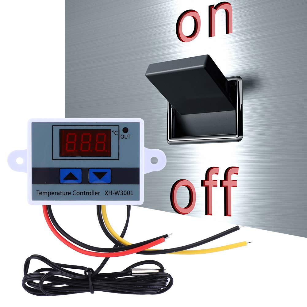 DC 12V 120W / 180W Mini termostat Cyfrowy termostat Przełącznik z sondą Programowalne ogrzewanie Chłodzenie Elektroniczny termostat