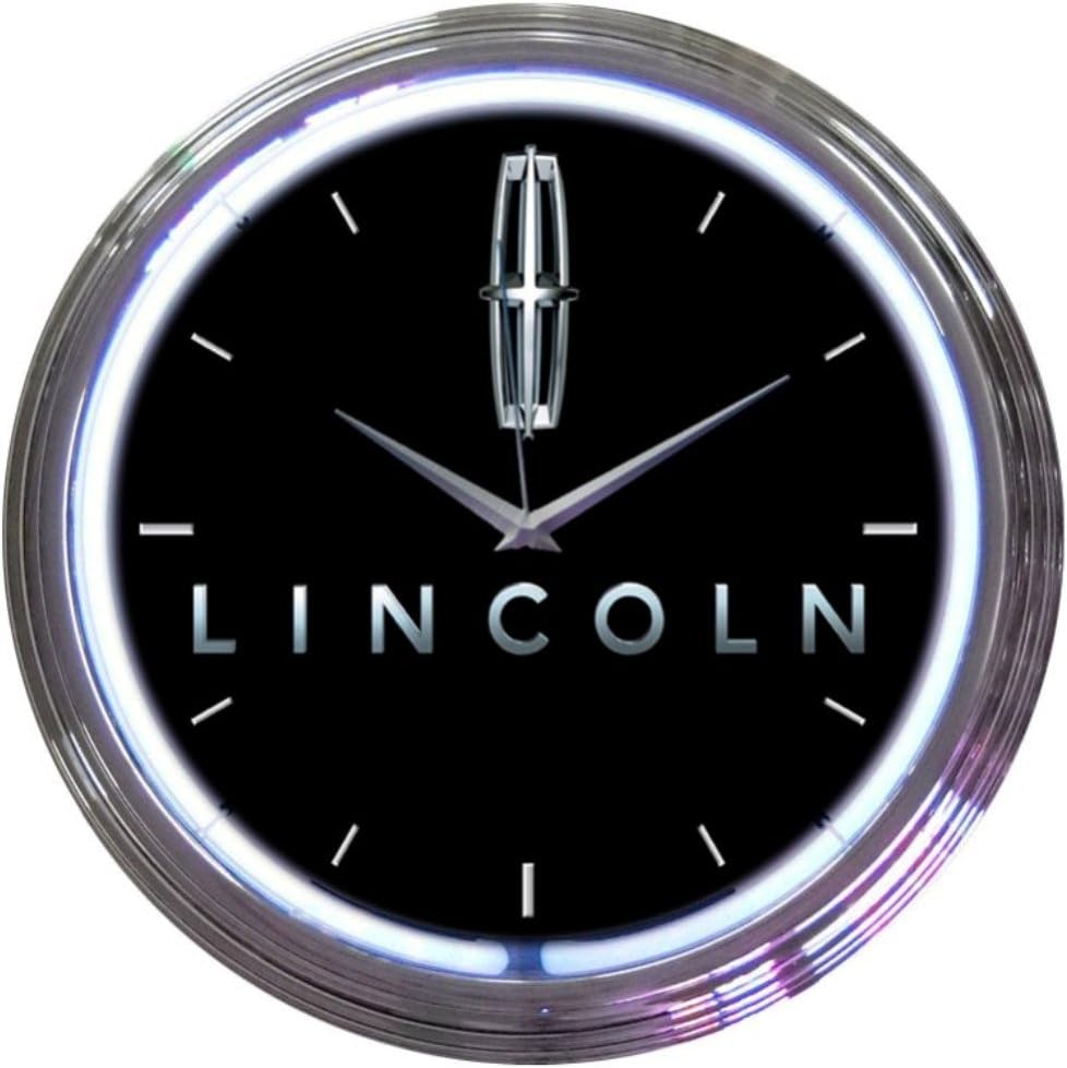 Ford Lincoln Neon Clock