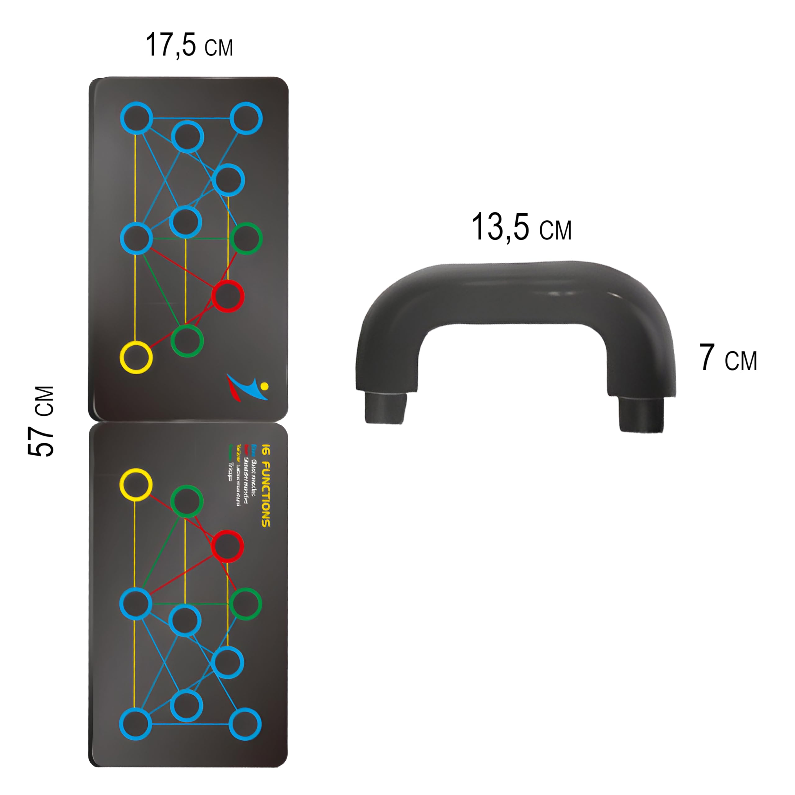 Retoo 13 in 1, pieghevole e portatile, con 2 maniglie per pompe per la casa, antiscivolo, dispositivo di allenamento per uomo/donna, dispositivo di allenamento a casa