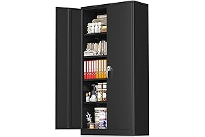 Black Garage Steel 72" Greenvelly Storage Cabinet