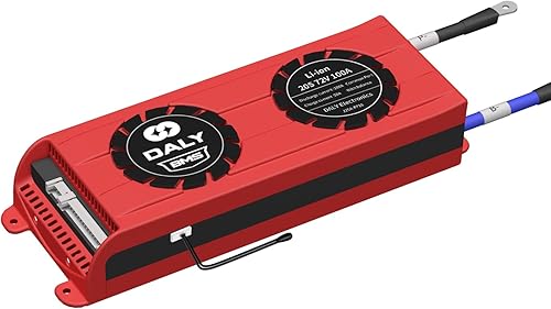 DALY BMS Li-ion 72V 100A BMS 20S Tablero de protección con ventilador de refrigeración de alambre de equilibrio para panel solar autoconstruido