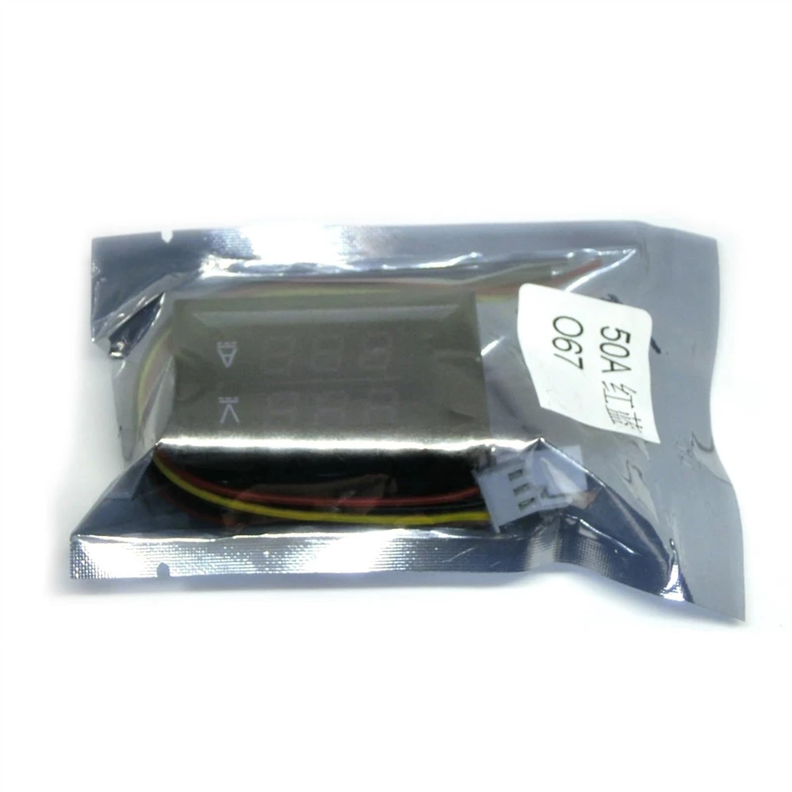 Mini voltímetro Digital, amperímetro, CC 100 V, 10 A, Panel de amperios, Voltaje, Corriente, medidor, Detector, Pantalla LED Dual 0,56"(1a Red Red)