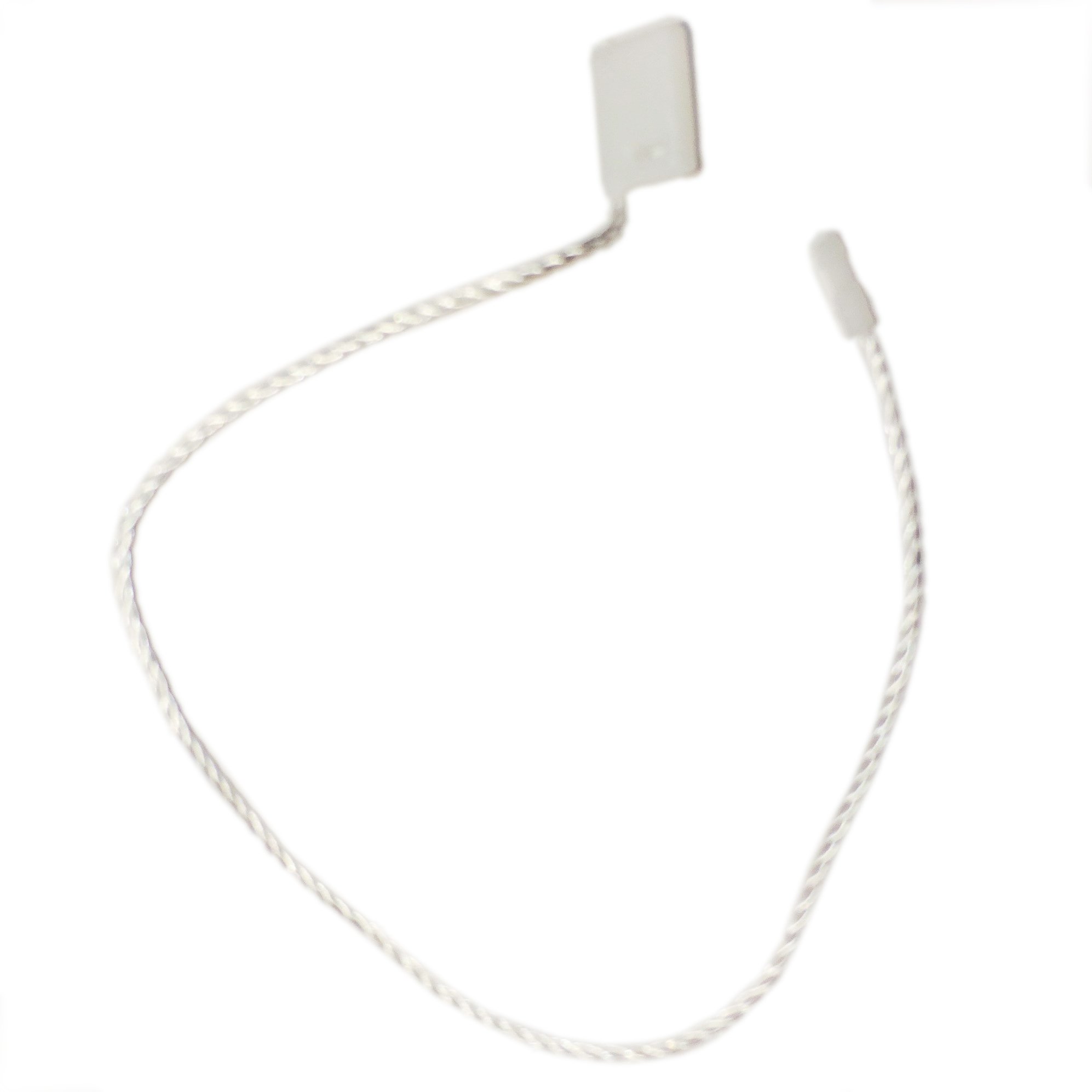 Hang Tag Fasteners White Nylon String with Plastic Lock 500 Pieces