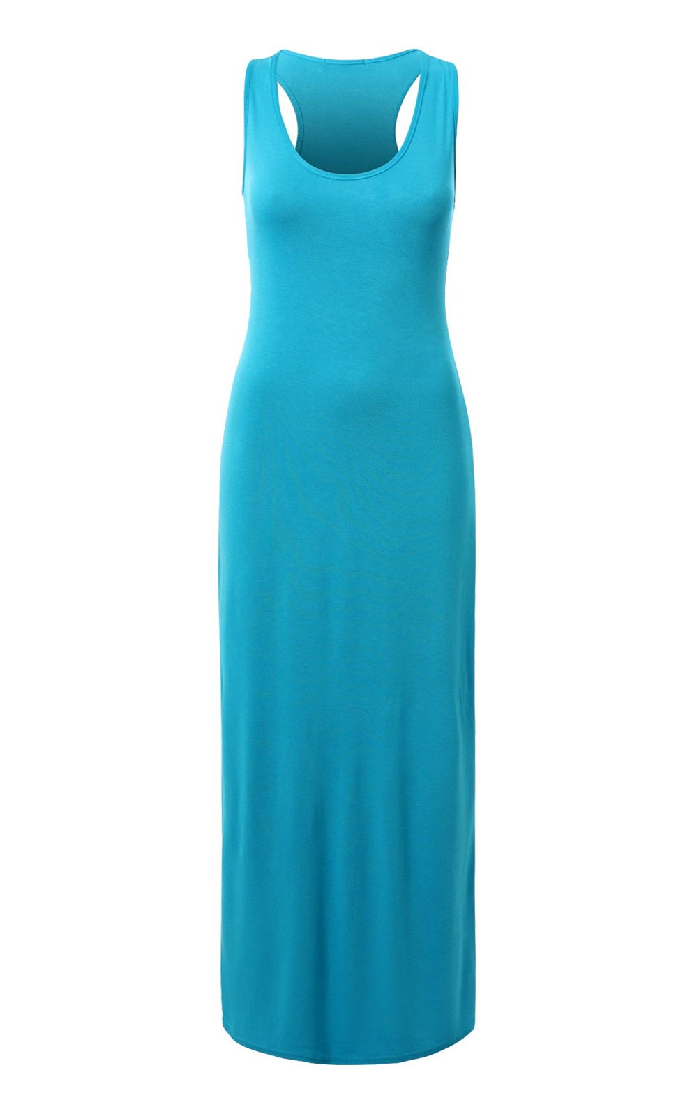 Womens Racerback Maxi Dress In Soft Print Stretch Jersey - A Thrifty Mom - Foto 2