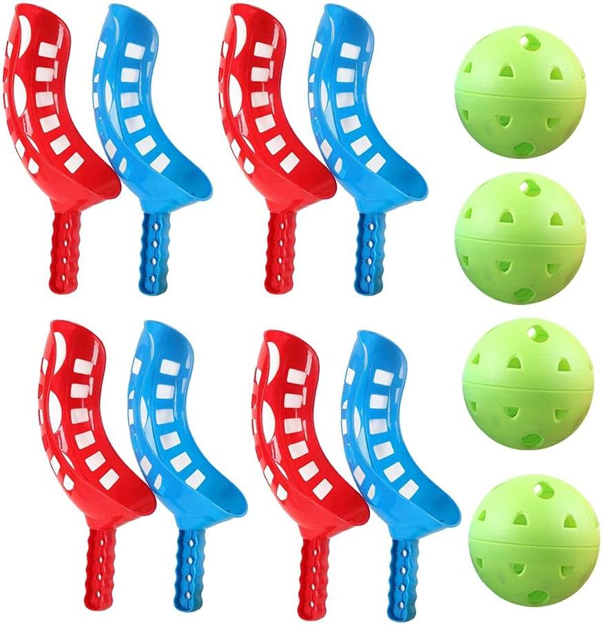 Shiker Scoop Ball Game Outdoor Toy for Kids and Adults, Scoop Ball Game Scoop and Ball Toss Set