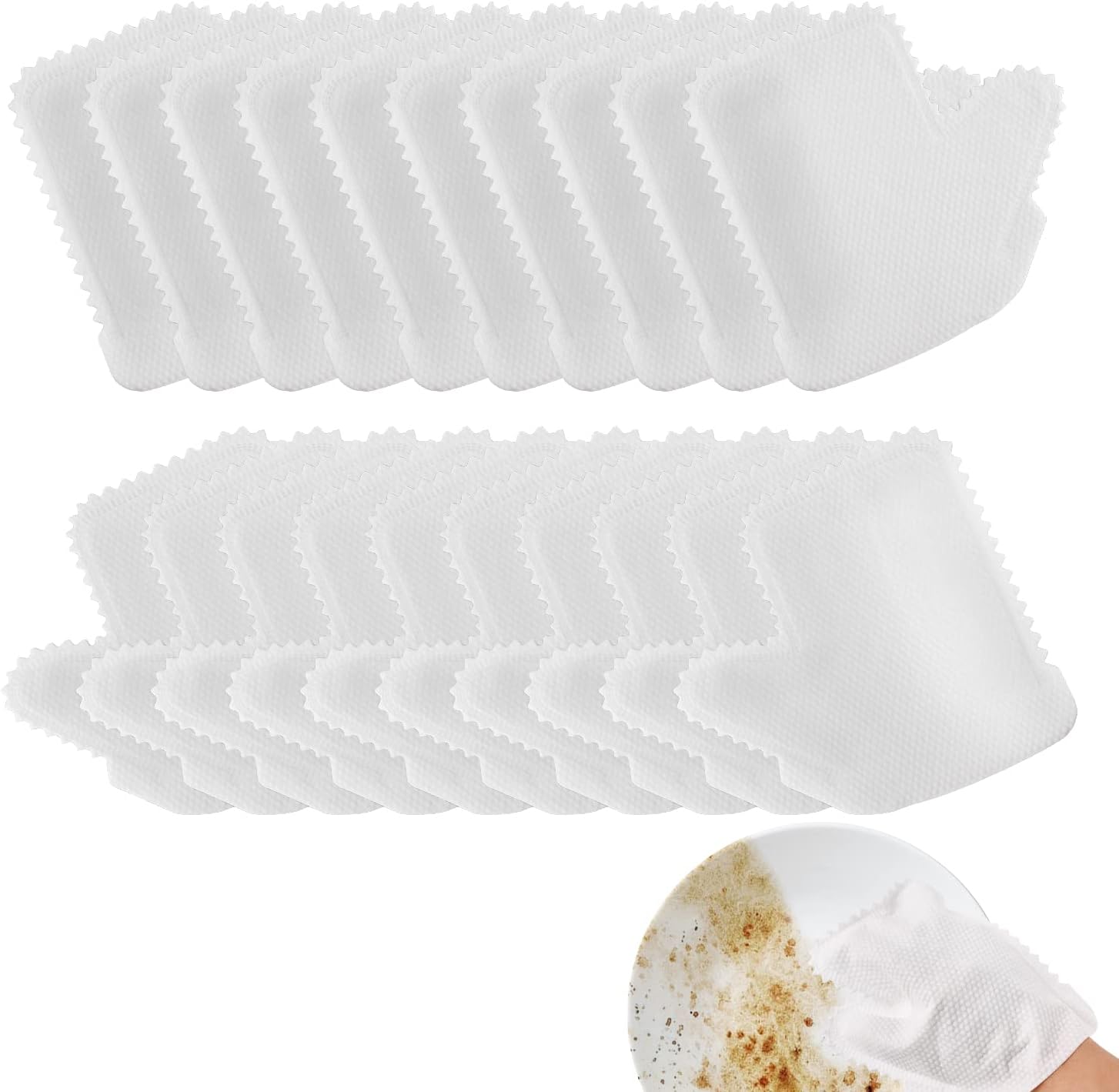 Abnaok 20PCS Microfiber Dusting Cloths Gloves, Dust Wipes, Feather Dusters, Grabs