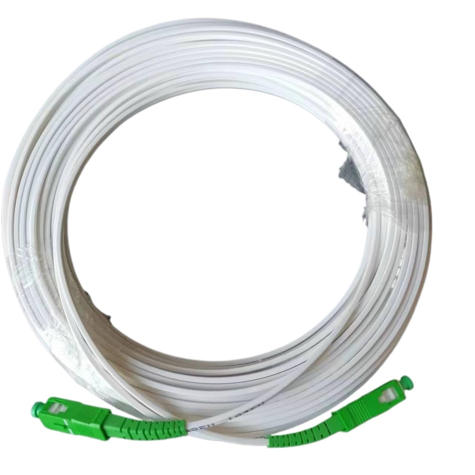 Cable FTTH de 20M/30M SC/APC-SC/APC G657A2 Cables de conexión de fibra óptica Cable de extensión de fibra óptica monomodo Puente de fibra óptica(20M Drop Cable)