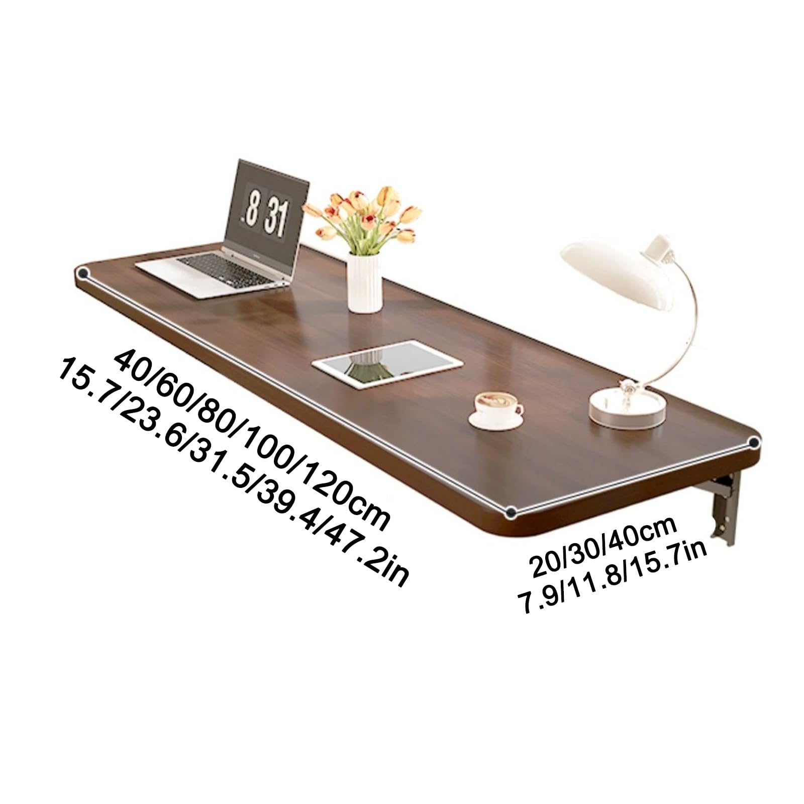 Mesa De Cocina Plegable Escritorio Plegable Pared Mesa Plegable Pared Cocina Mesa Plegable Montada En La Pared Adecuado para Oficina Trabajo Dormitorio Cocina Sala De Estar.
