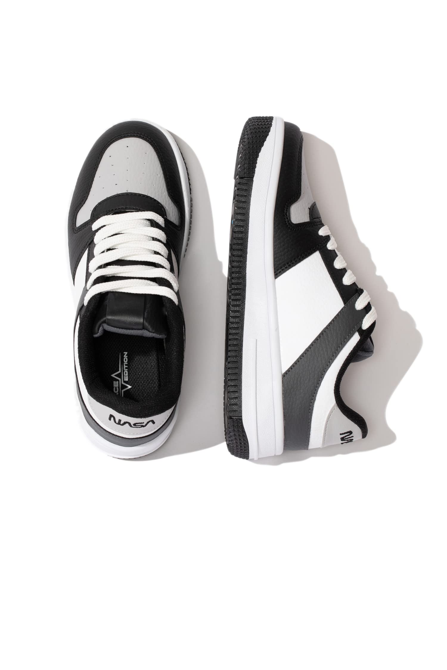 Erkek Çocuk Erkek Çocuk NASA Kalın Taban Bağcıklı Suni Deri Sneaker