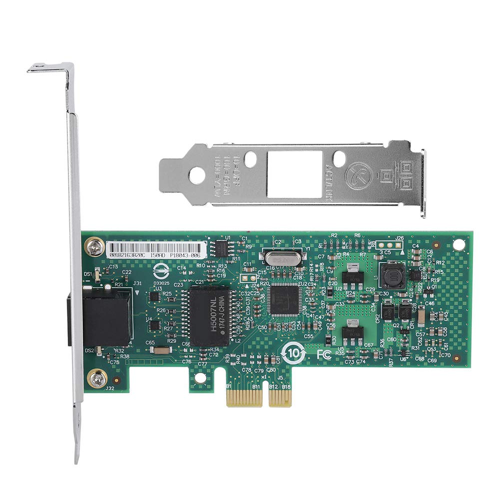 Carte Adaptateur réseau Gigabit PCIe 82574L, Carte réseau de Bureau Haute Performance, avec Protection Contre la lumière, Vitesse de 1000 Mbps, pour serveurs de routage So