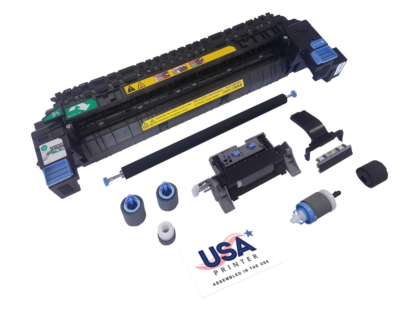 CE710-69001-DMK-USA (RM1-6184) Deluxe Maintenance Kit for HP Color LaserJet CP5225 Includes CE710-69001 Fuser, RM1-7927 Transfer Roller, Tray 1-3 Roller Kit (110V)