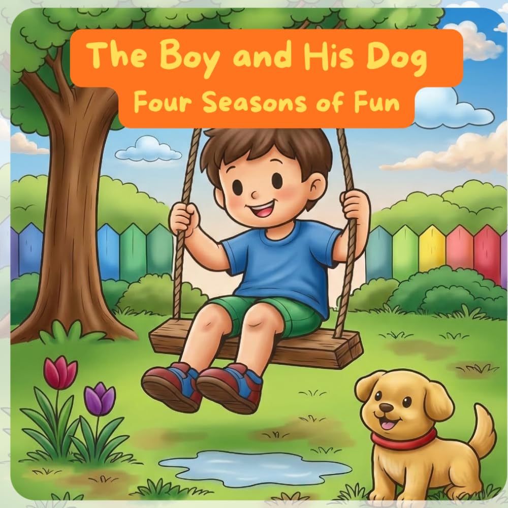 The Boy and His Dog : Four Seasons of Fun: 50+ Coloring Pages of Seasonal Fun at Home and Outside with His Puppy Sidekick – Perfect for Kids Ages 5-7