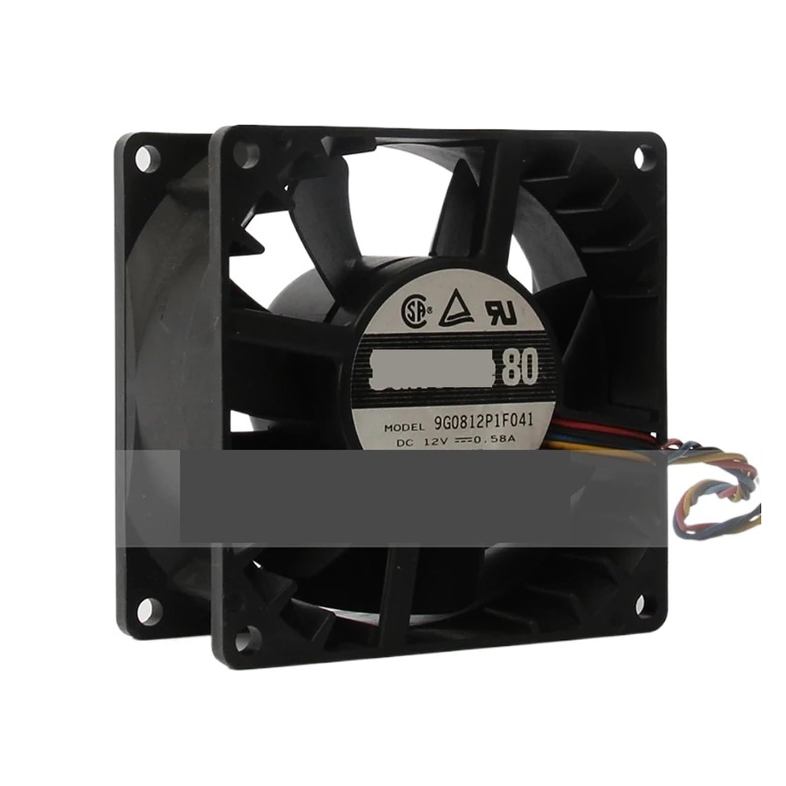 IVEKYKIBC 9G0812P1F041 Cooling Fan 24V 48V DC12V 0.58A AC 80x80x38mm 8CM 8038 4-Wire