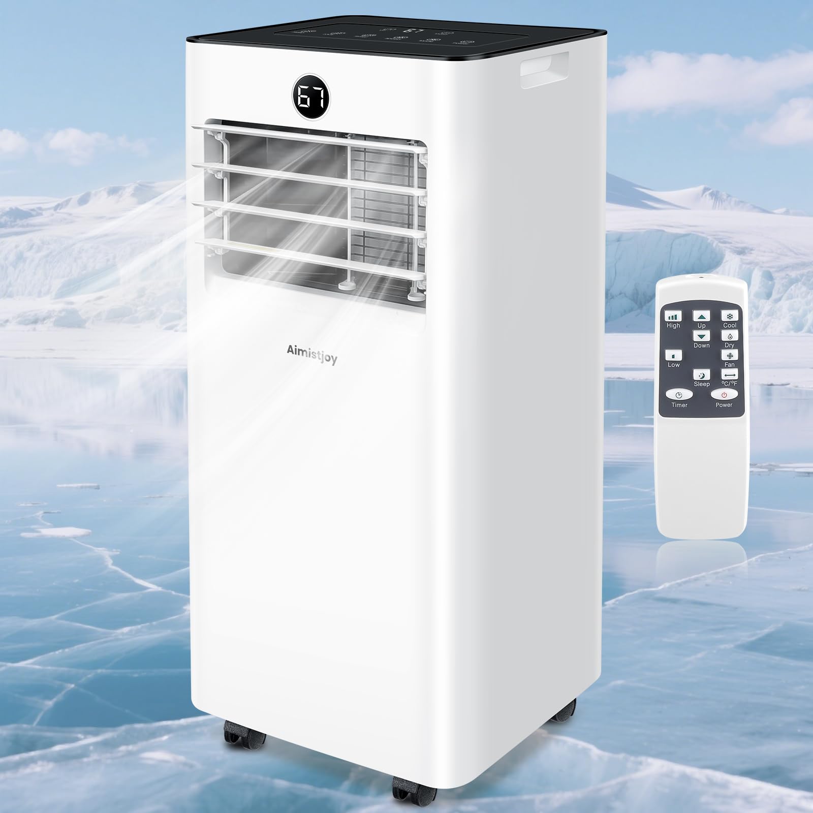 10000 BTU Portable Air Conditioners 4-In-1 Cooling Fan Sleep AC Unit With Remote Control Timer Floor Air Conditioner