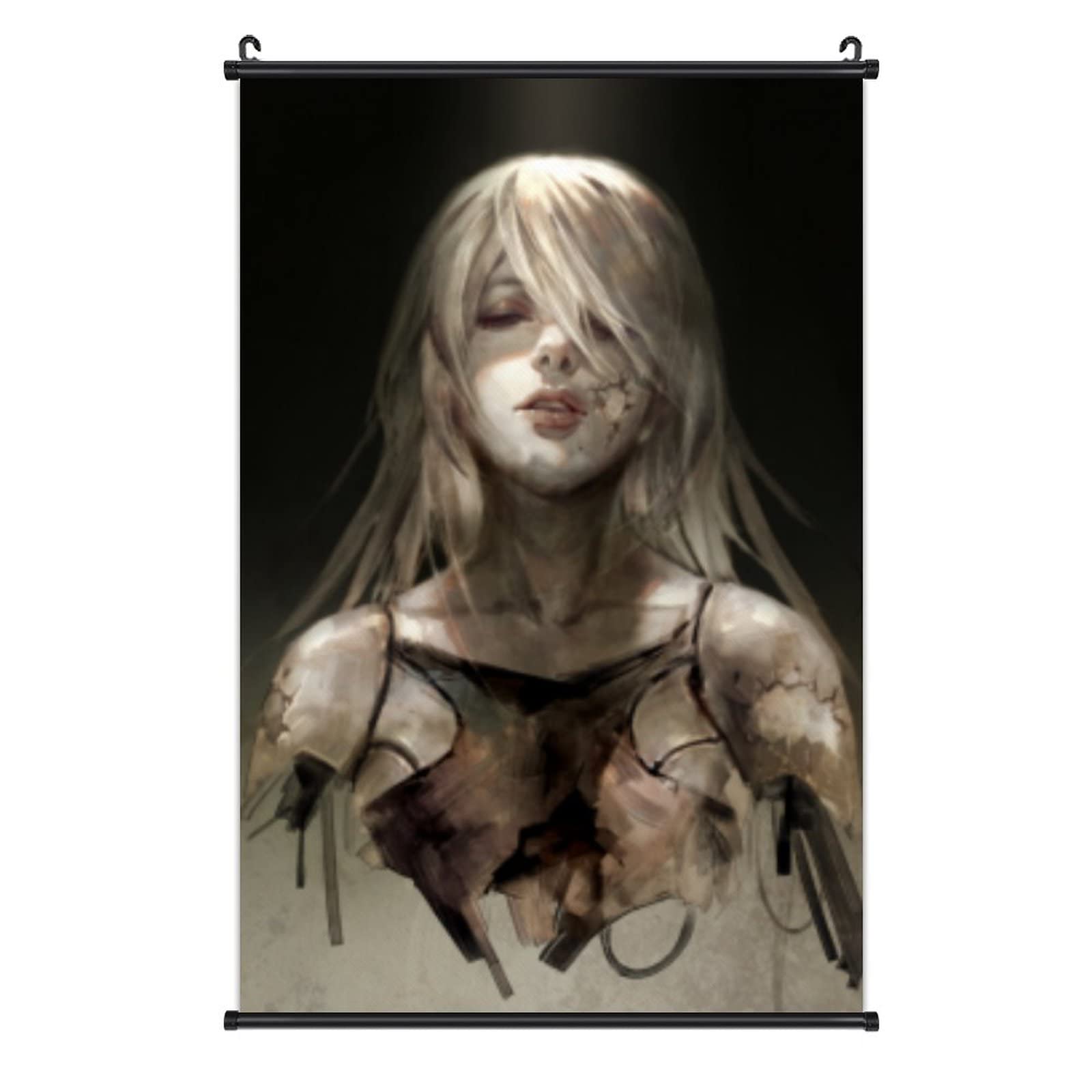 Genshin896 NieR Automata A2 Ahoge (2) Poster Anime Scroll Poster Game Series Art Prints Home Fans Gi