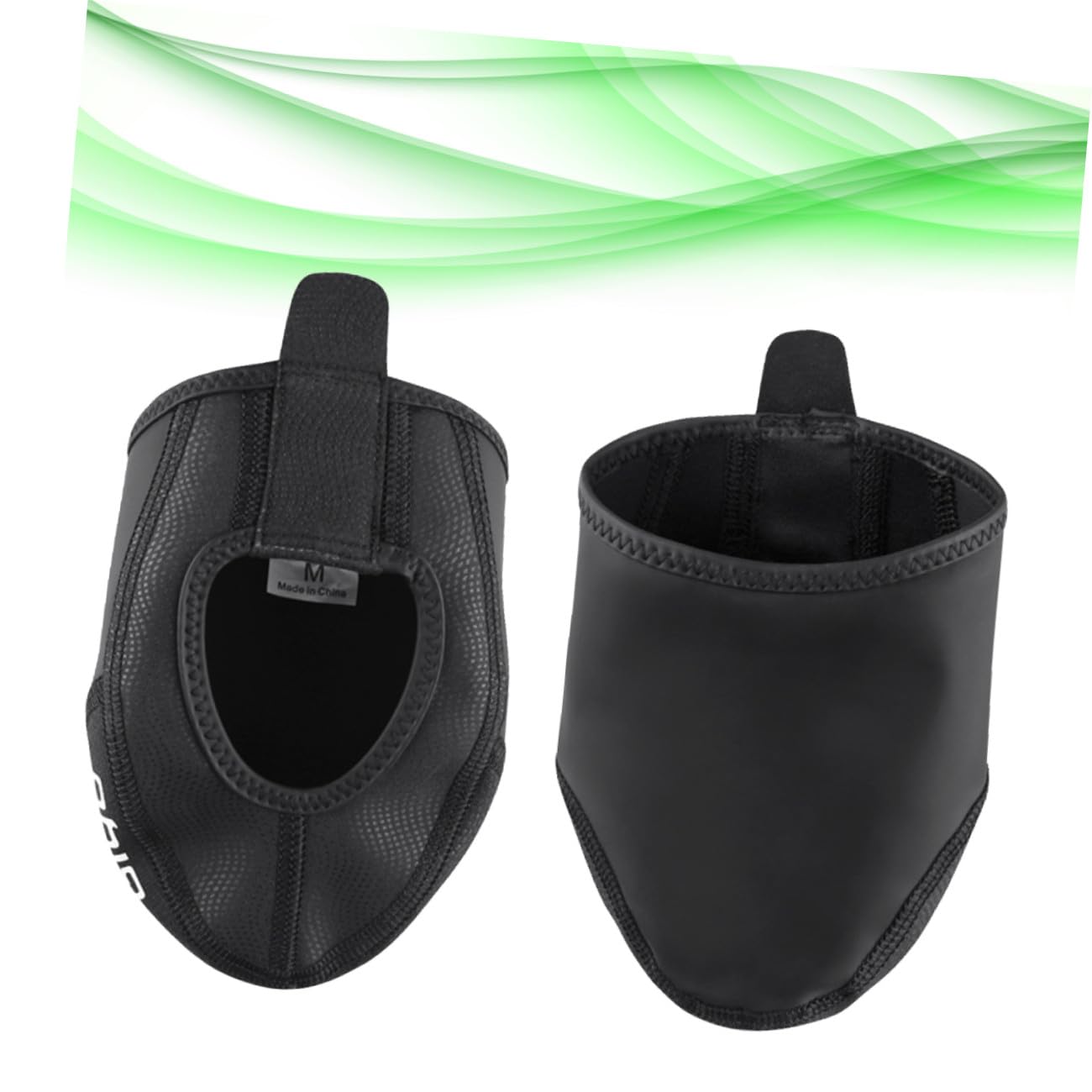 Cubrezapatillas de Ciclismo para Montaña y Carretera Funda Cálida y Resistente al Viento Antideslizante Negro XS-S Accesorio para Exteriores