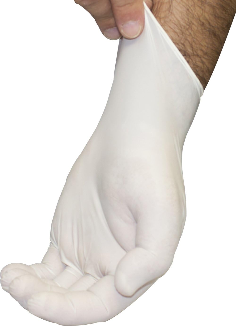 Safety Zone GRPR-SM-1-T Powder Free Disposable Natural Latex Rubber Gloves, Small (Box of 100)