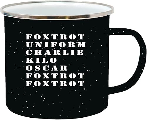 Miniatura 2 de Rogue River Tactical Foxtrot - Taza de café esmaltada para campamento, regalo para veterano militar o servicio activo