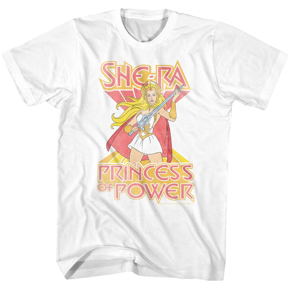 A&E Designs Masters of The Universe She-Ra Princess Adult White Tee Shirt