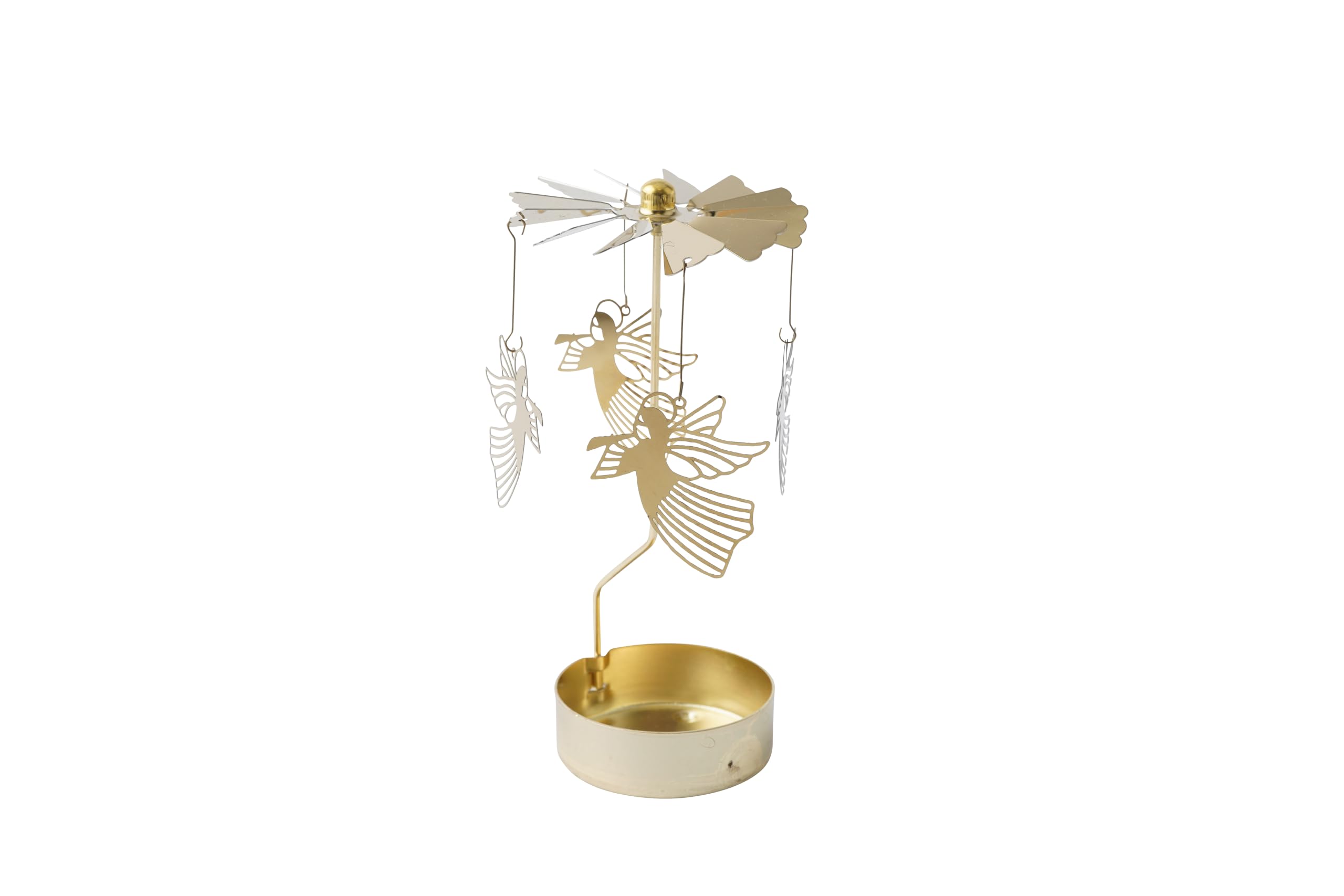 Cgb Giftware Gold | Christmas Angel Tealight Spinner | Festive Decoration | Home Decor | Christmas | Gb07858