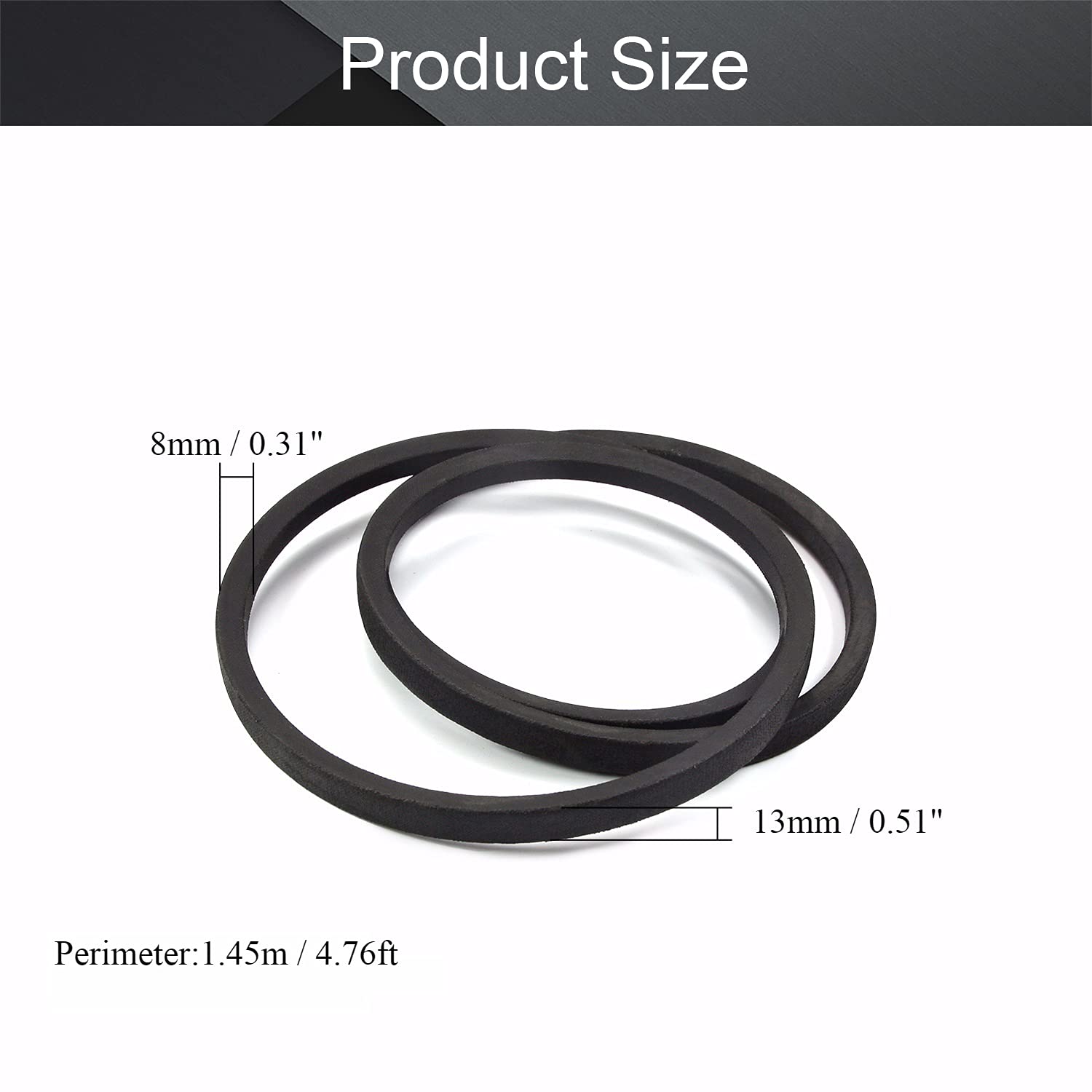 Cinghia Trasmissione Trapezoidale Othmro O-600 - Gomma, Circonferenza 58.4cm