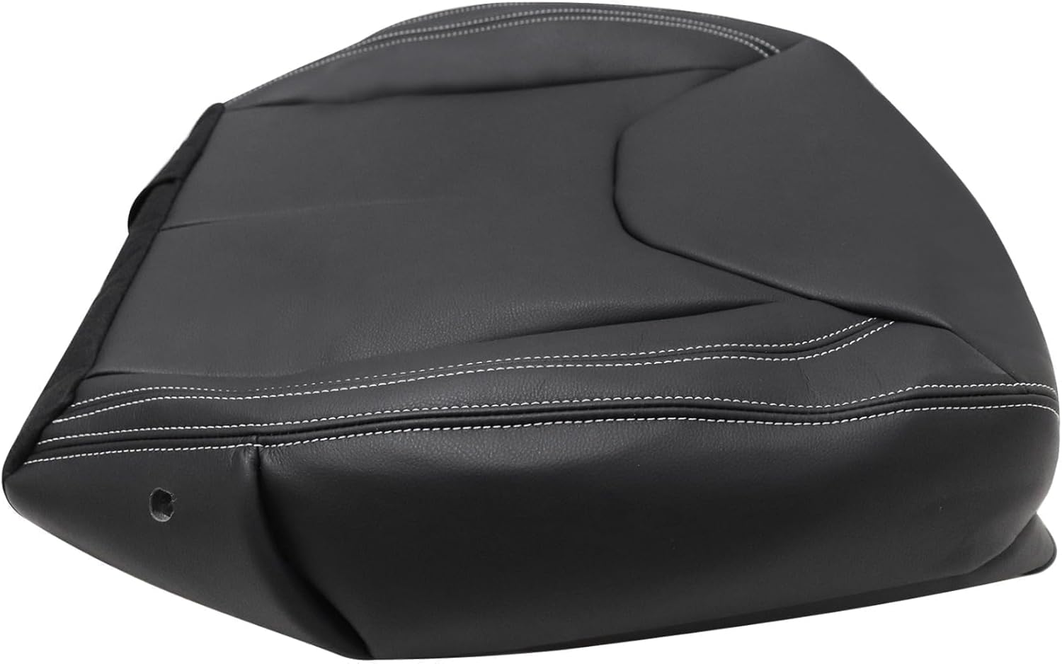 Priprilod Black Leather Driver Side Bottom Replacement Seat Cover Compatible with Jeep Wrangler Rubicon 2013 2014 2015 2016 2017