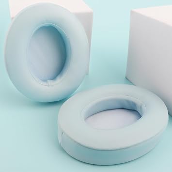 studio 3 Ear Pads Cushions Replacement Earpads for Beats Wired & Wireless Headphones, Ear Cushions Memory Foam Earpads with Soft Protein Leather-Crystal Blue