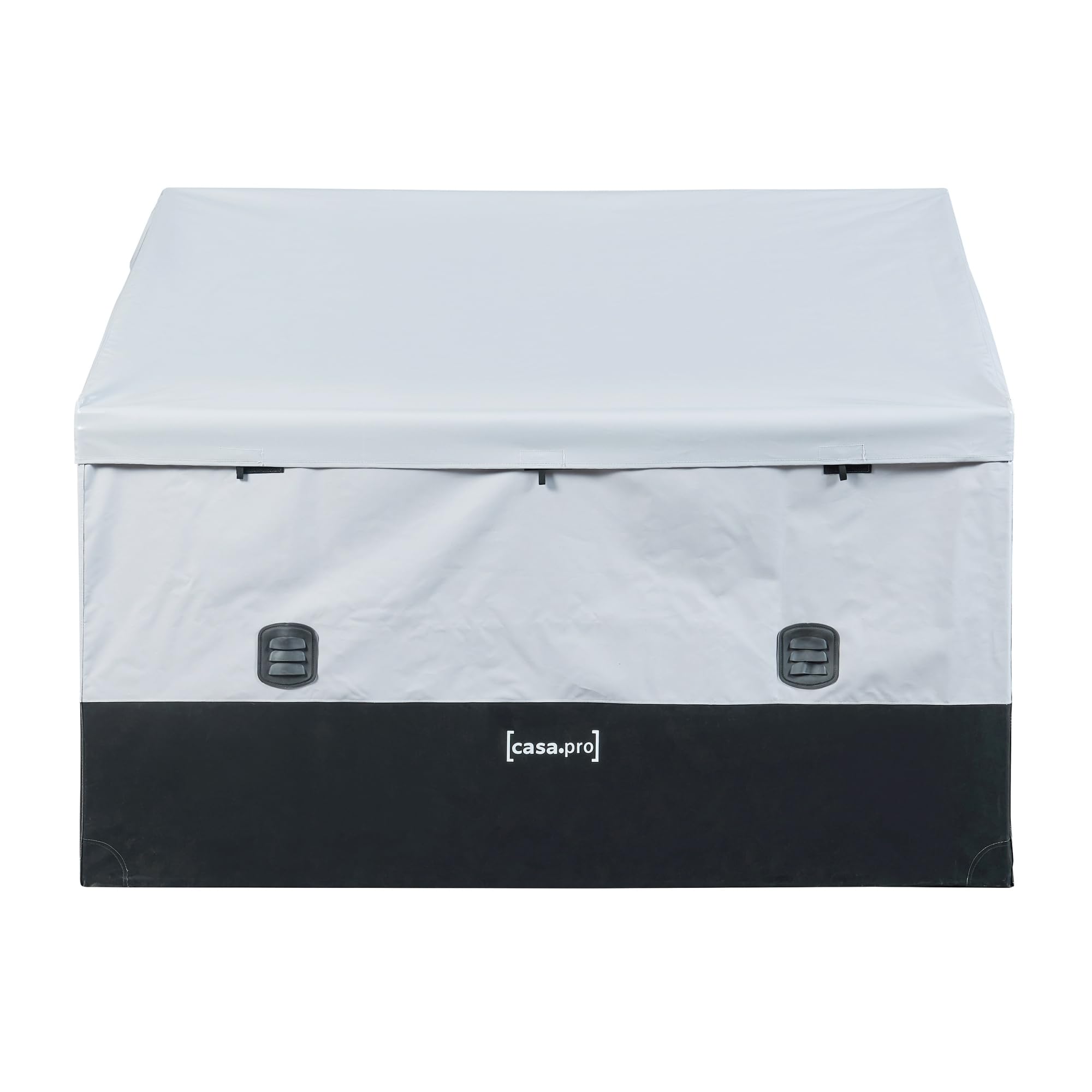 casa.pro Baule da Esterno Impermeabile 850 L Grigio/Nero
