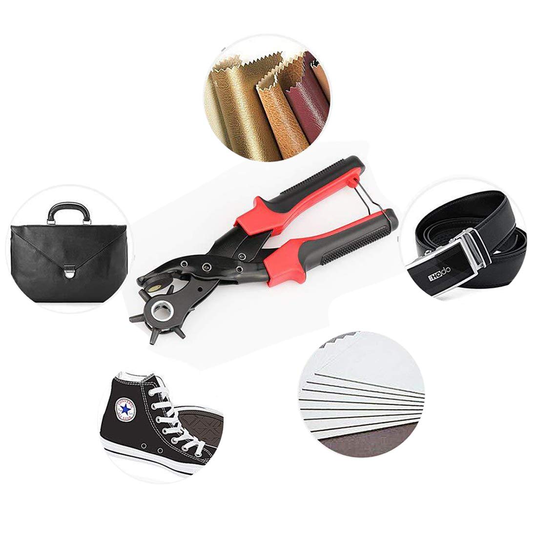 GOTOTOP Perforatrice De Trou De Ceinture Ceinture Perforatrice En Acier