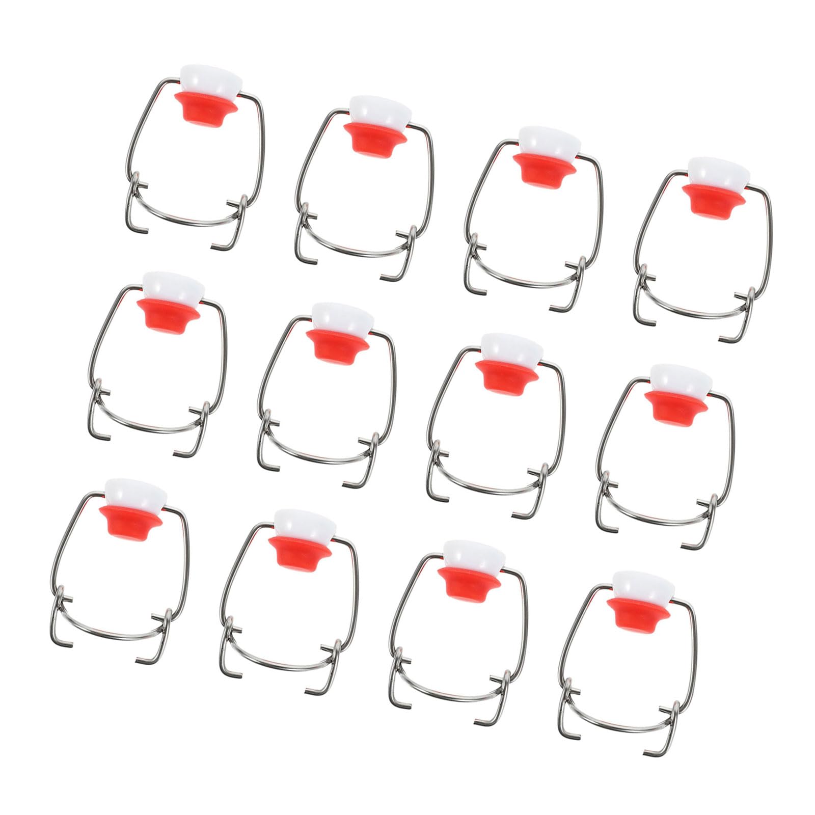 Pack of 12 Stainless Steel Swing Top Bottle Caps Leakproof Silicone Gasket for Beer and Freshness Juices Storage Solution Clamps Top Caps