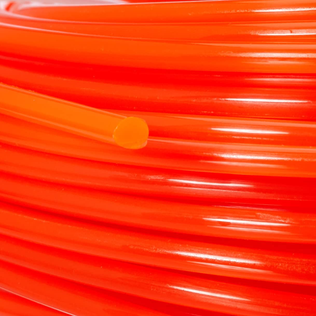 CON:P Żyłka do podkaszarki 2,4 mm x 25 m – żyłka zapasowa do podkaszarki – okrągły przekrój – czerwona/żyłka do podkaszarki / CMB322425