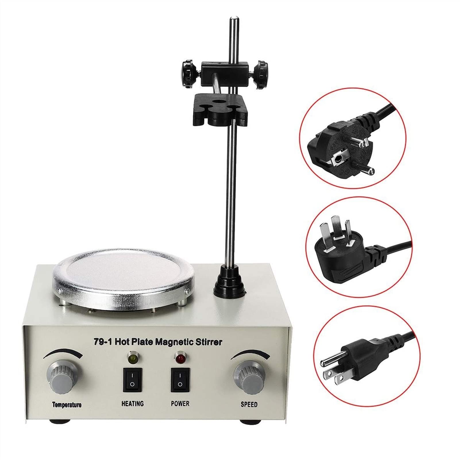 Máquina mezcladora magnética de agitador magnético 1000 ml laboratorio 79-1 Hot Stirrer Hitirrer Laboratorio Dual Control Mezclador for agitación,Alta Precisión