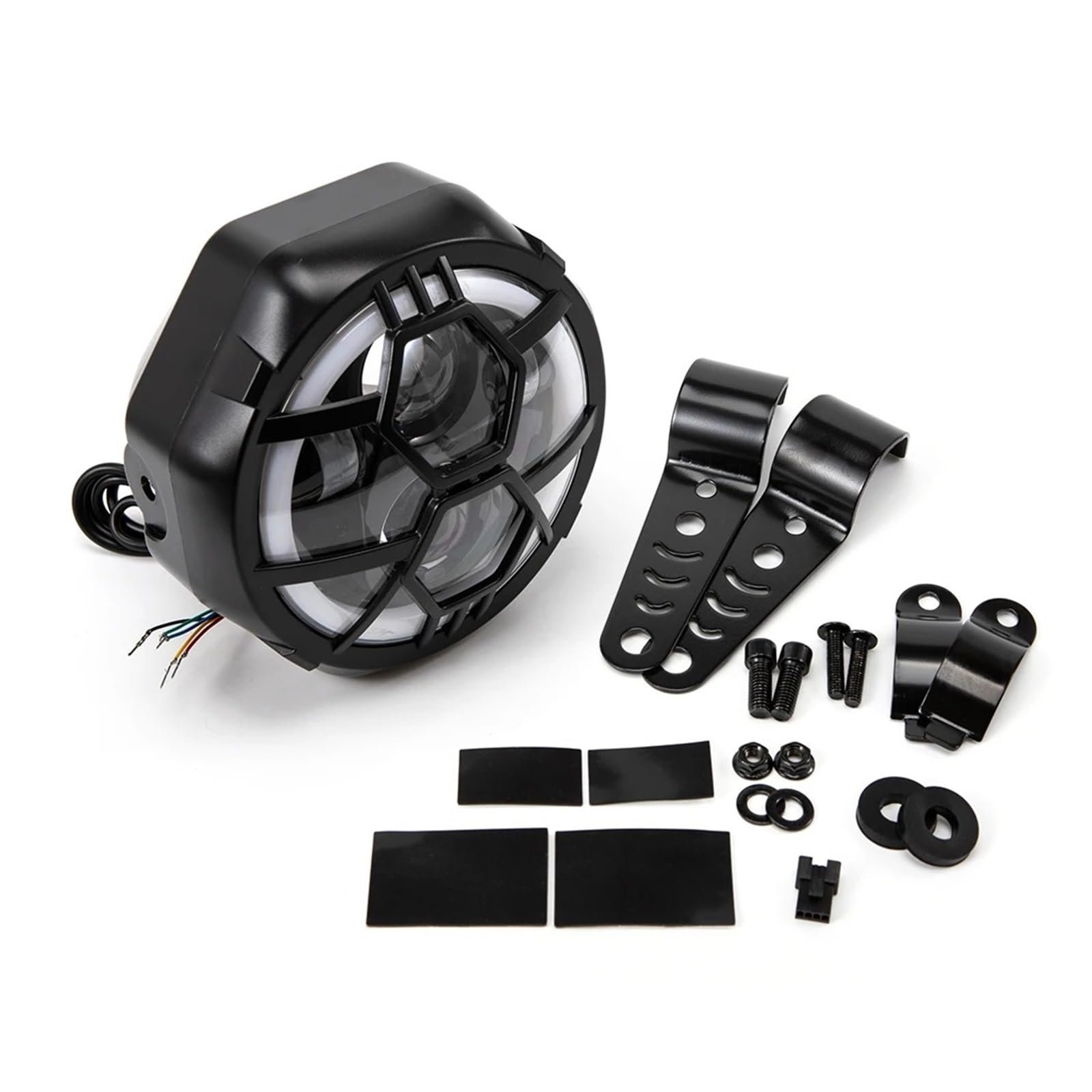 Phare moto Pour Sportsters XL VRSCD Feu Avant LED 6.5 Pouces 48V Phare De Moto Feux De Route 48V