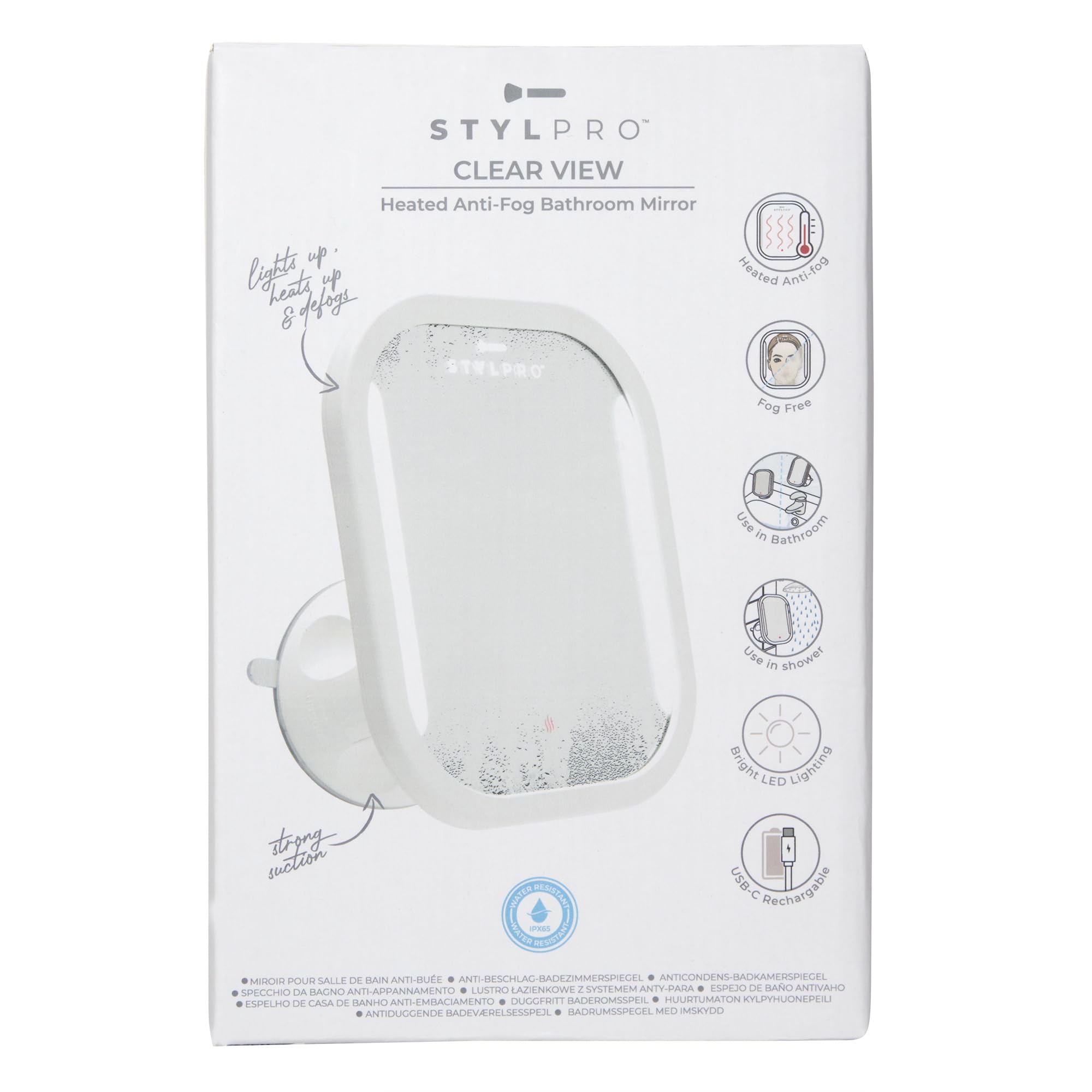 StylPro Clear View Anti-Condens Badkamerspiegel Make-up spiegel