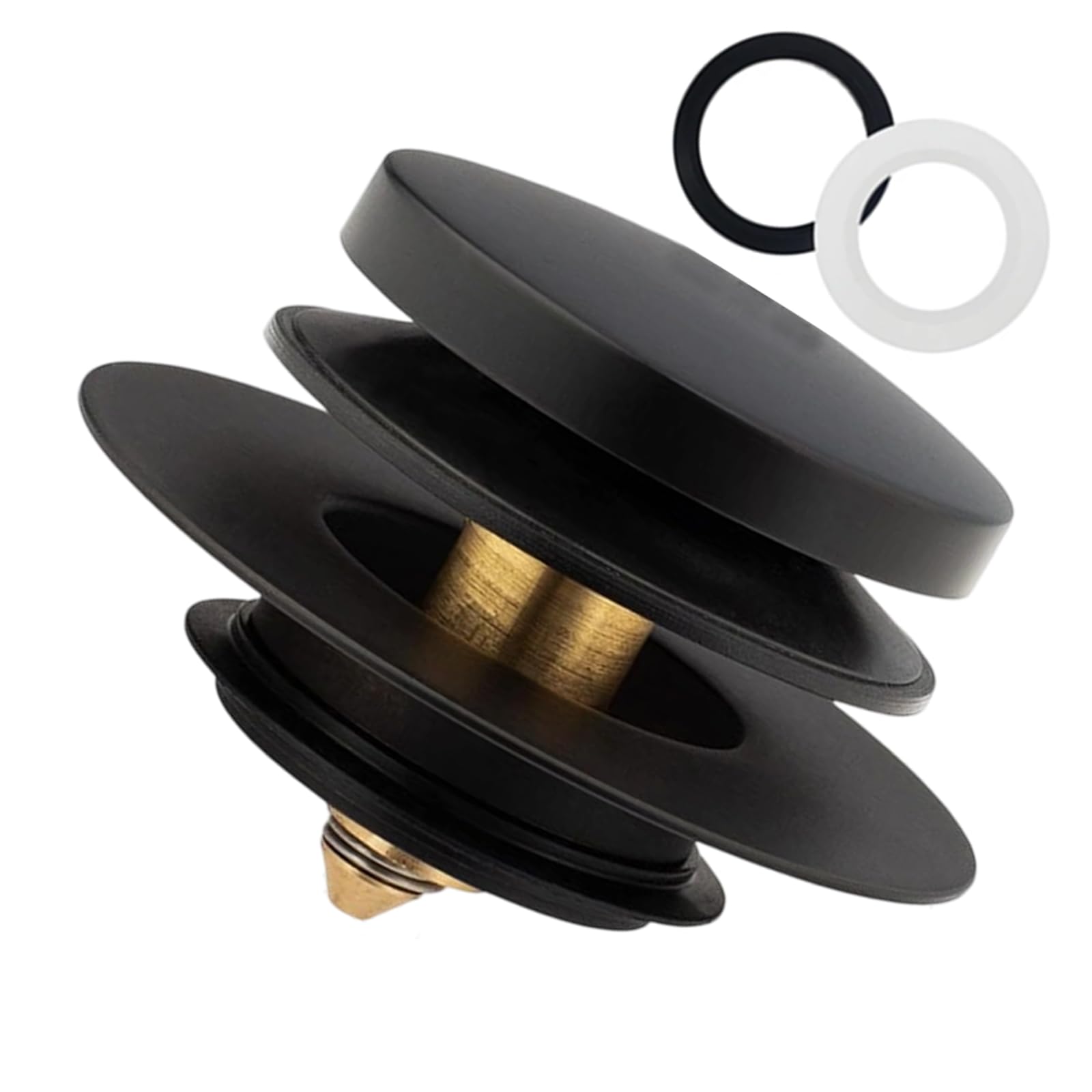 Strong Metal Bathtubs Drain Flexible Cores General Popups Bathtubs Drain Plug for Quiet Drainages Systems Shock Absorption Cores