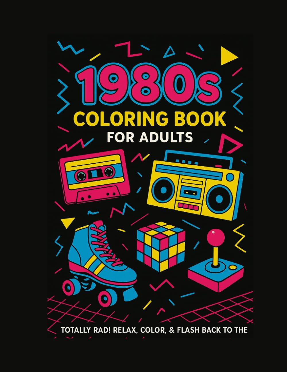 1980s Coloring Book for Adults
