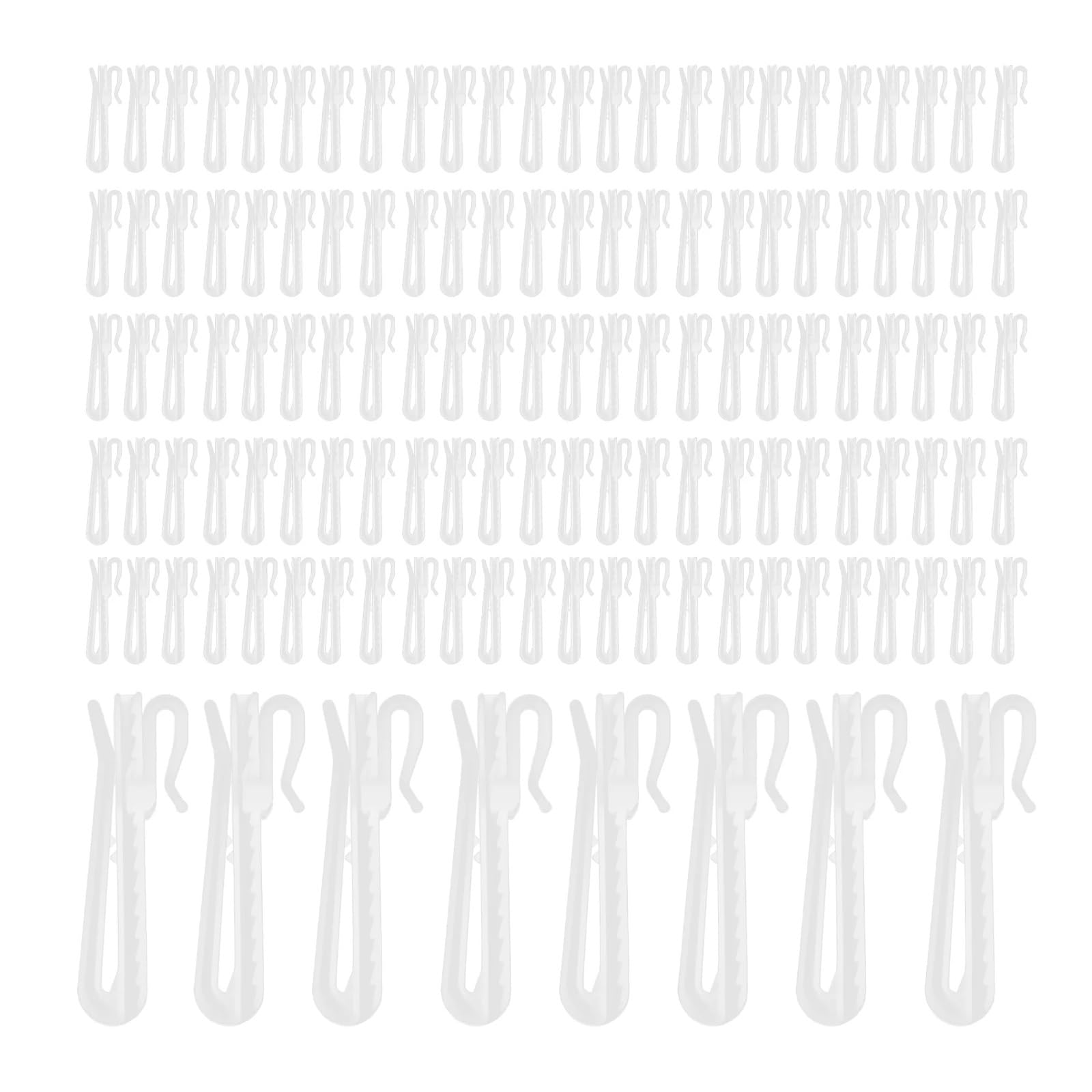 Ganci for Tende da Doccia Regolabili da 100 Pezzi Ganci for Tende da Doccia in plastica Gancio for tendaggi wanglan