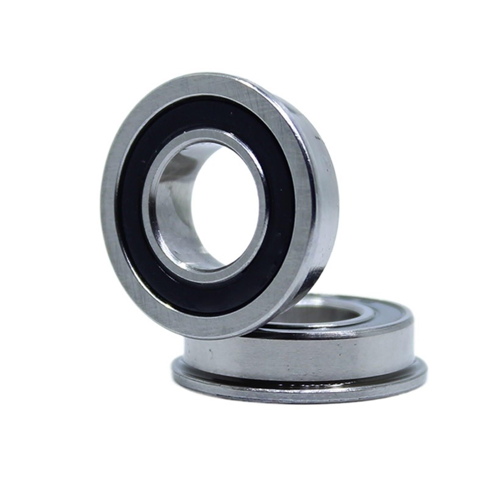 Bearing, F693-2RS Bearing 3x8x4mm ABEC-1 Miniature Flanged F693RS Ball Bearings 10Pcs Wear Resistance